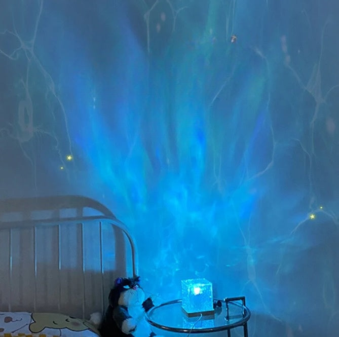 Kristallen projector lamp – 16 kleuren met een rustgevend oceaaneffect