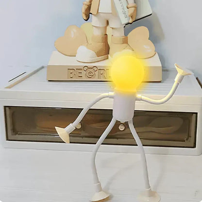 Flexibele nachtlamp in de vorm van een figuurtje