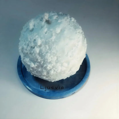 Decoratieve winterkaars “Sneeuwbal”