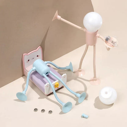 Flexibele nachtlamp in de vorm van een figuurtje