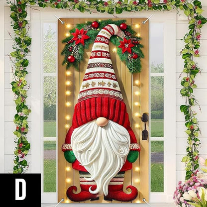 Kerstdeurkrans met strik en belletjes – een opvallende feestelijke decoratie