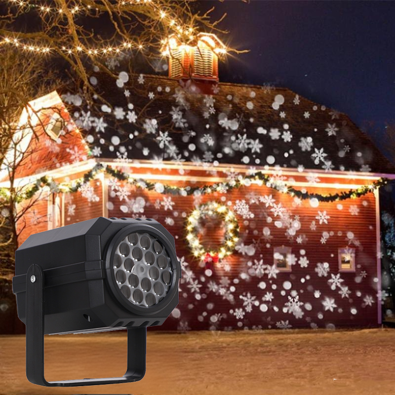 Kerst LED Projectorlamp – 16 Feestelijke Patronen met Draai-effect